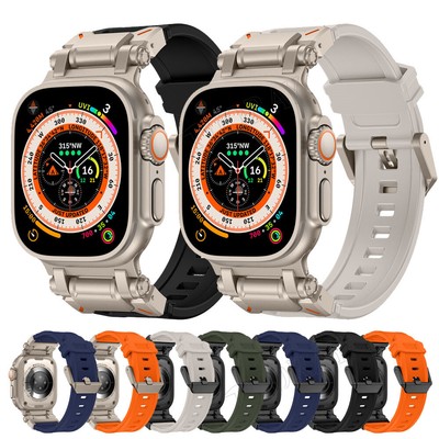 For Apple Watch Series SE Ultra Matal+TPU Band Strap  41/45/49mm
