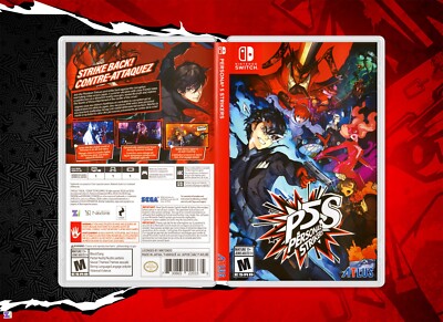 Persona 5 Strikers COVER ART: Replacement Insert / Case for