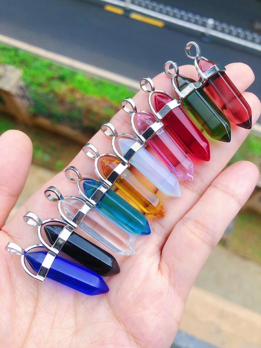 Natural Crystal Hexagon Amethyst Pendant For Healing And Reiki Use And Gift Also At ₹ 80/piece In Khambhat