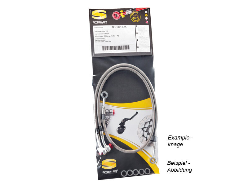 NLY Steel braided line for Kawasaki ZX-10 R (ZXT00E) - Rear