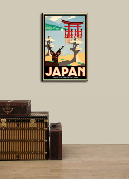 1950 Wood Frame Vintage Poster ポスター 4049819_1wmrk_grande.jpg?v=