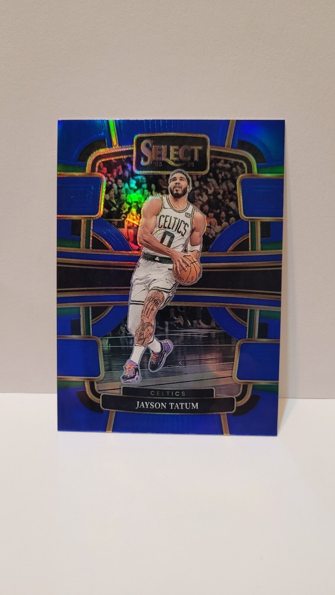 2023-24 Panini Select NBA Jayson Tatum Concourse Blue Silver PRIZM