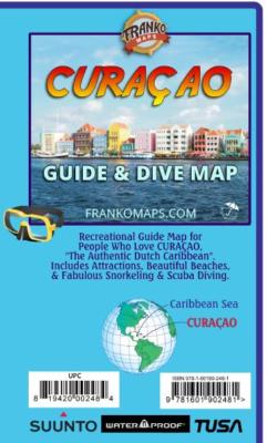 Curacao Dive & Adventure Guide Franko Maps Waterproof Map by Franko Maps