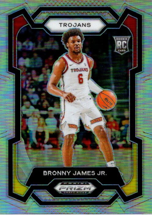 Bronny James Jr 2024 Prizm Draft Picks Silver Base Rookie Card #86