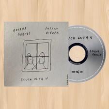 ARIANA GRANDE & JUSTIN BIEBER stuck with u CD SINGLE Alternate Cover Window 0901