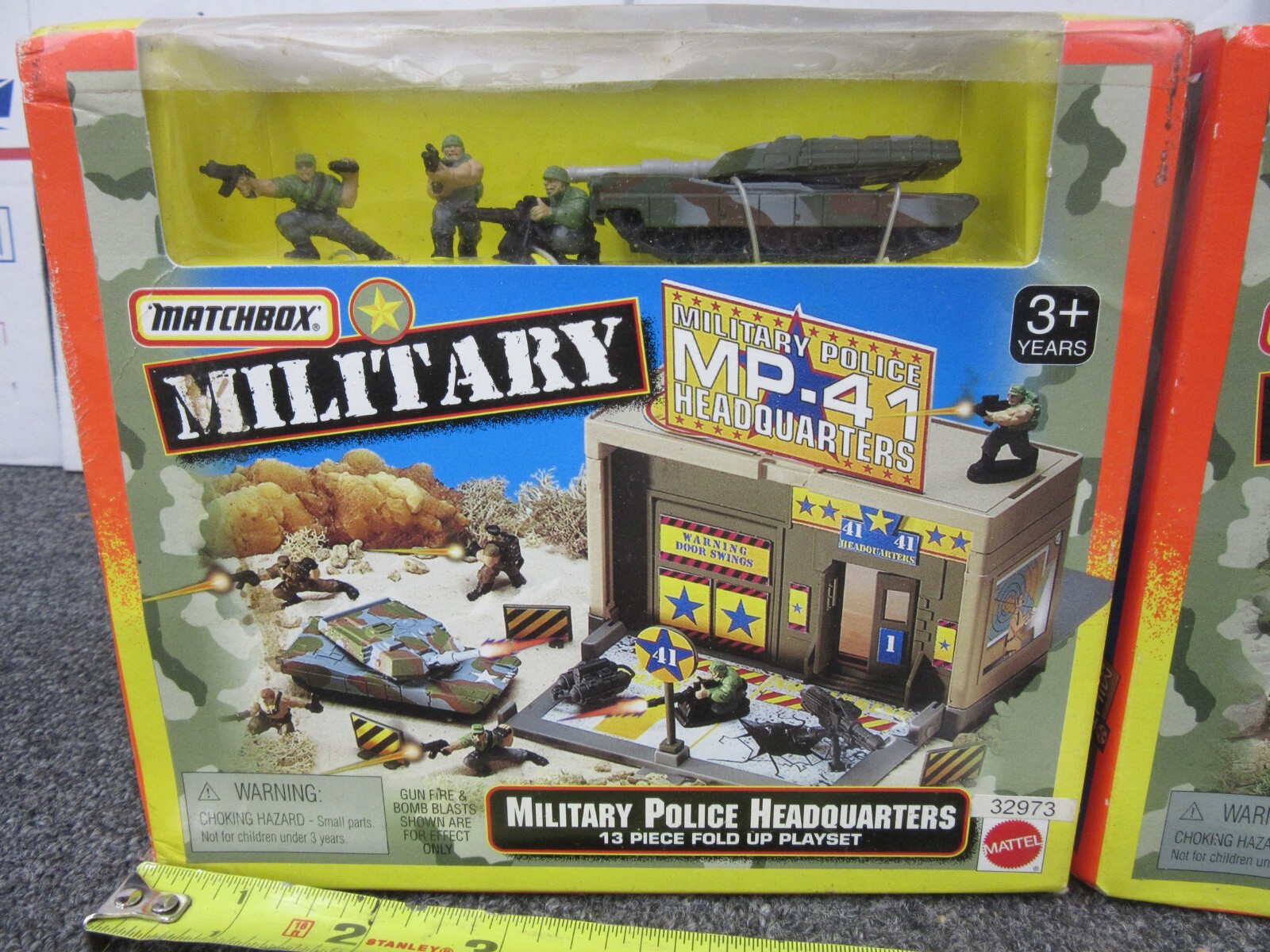 Military Matchbox MP41 and Hospital FOLD UP PLAYSET Mattel NEW figures