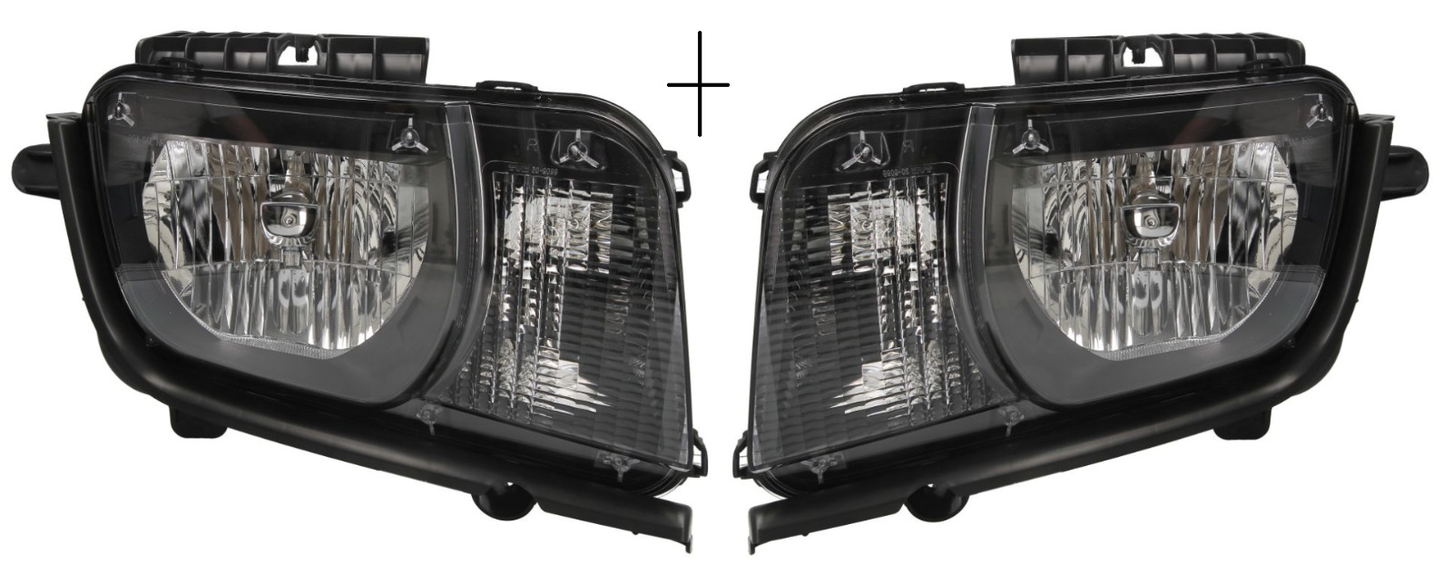 Phare Camaro 2009-2013 optique avant gauche et droite manuel pour Chevrolet noir
