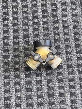 Two Way "Y" Brass Hose Connector`