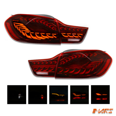 Red Full LED OLED Tail Lights for BMW 4-Series F32 F33 F36 & F82