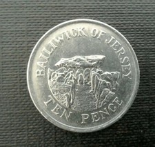 1992 Bailiwick Of Jersey 10p Coin "F' D' Fairystone" (Circ'd but collectable).