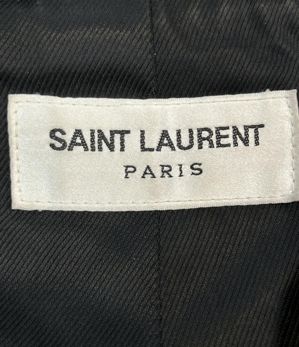 Saint Laurent Giacca di Pelle Uomo Taglia 48 L Marrone AW Inverno 2022