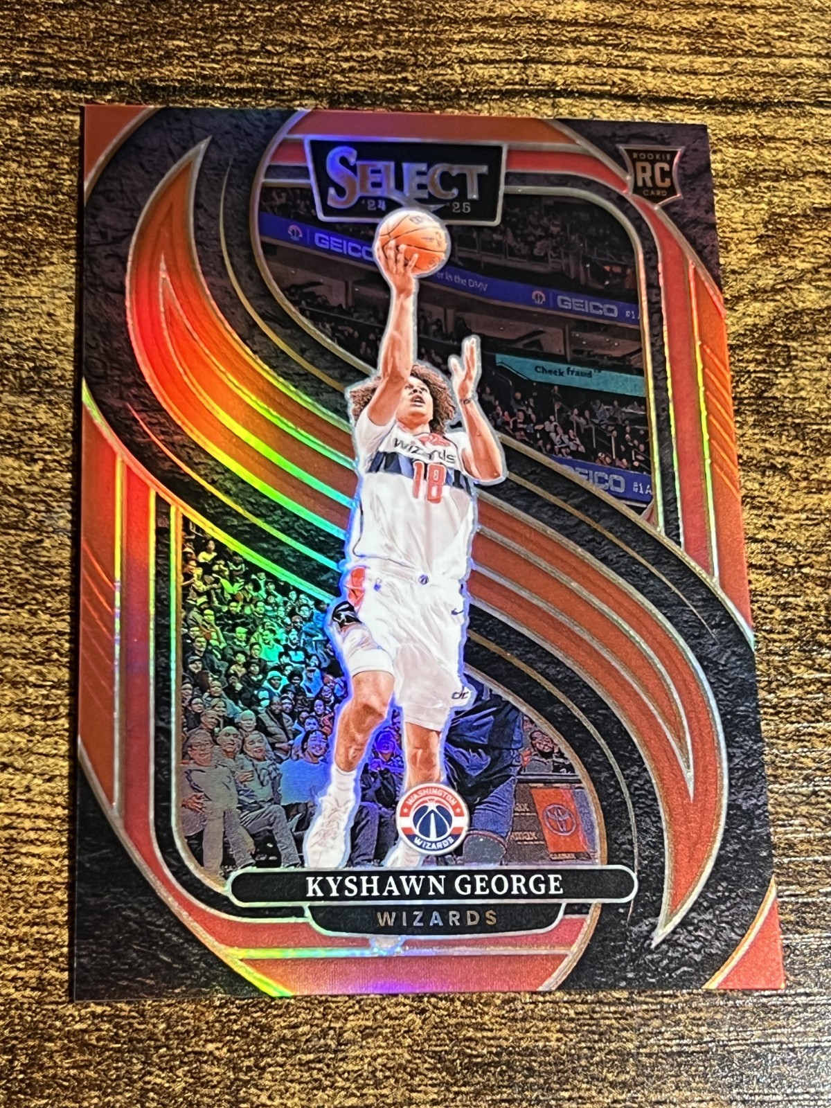 KYSHAWN GEORGE 2024 Panini Select Red Prizm /199 #177 Rookie Premier