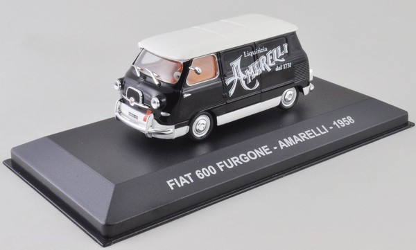 Ixo - Fiat 600 1958 Italienische Kirchenwerbung Amarelli - 1/43 - NET0027-image