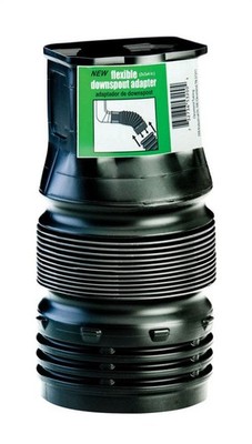 Flex-Drain ADP53202 Polypropylene Flexible Downspout Adapter 2 W x 3 D x 4 H in.