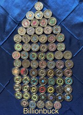 Australian 72 Coins $2 coin collection 2012 - 2025 Coloured in Coin Capsule