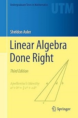 Linear Algebra Done Right Third Edition Hardcover Q267