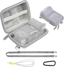 Travel Case for Dji Osmo Action 6/5 Pro Handle Grip Kit, Hard Shell Storage Bag