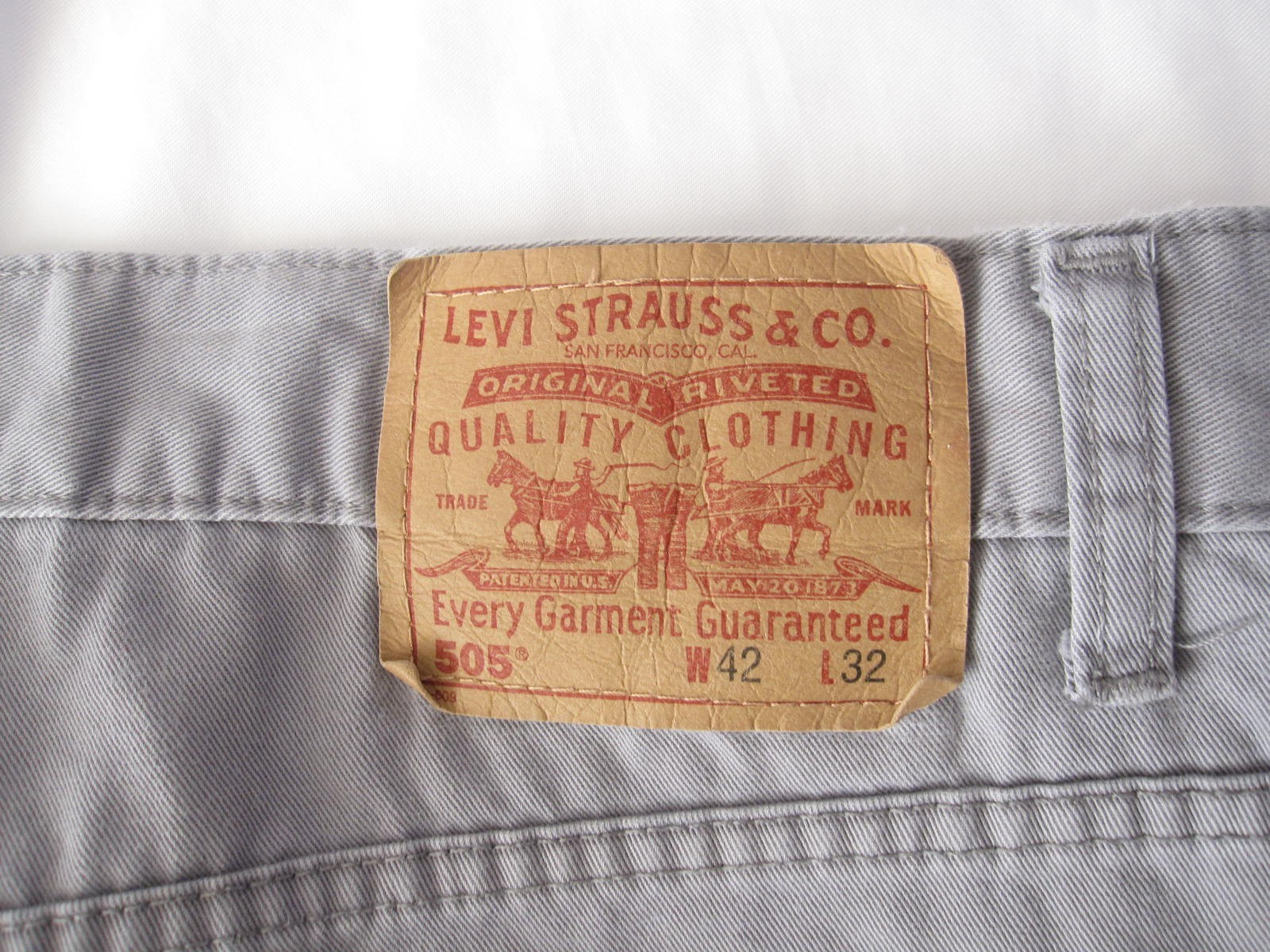 Y2K Vintage Levis 505 Black Batwing Pants Men Sz W42 x L28 (MP507) thumbnail 6