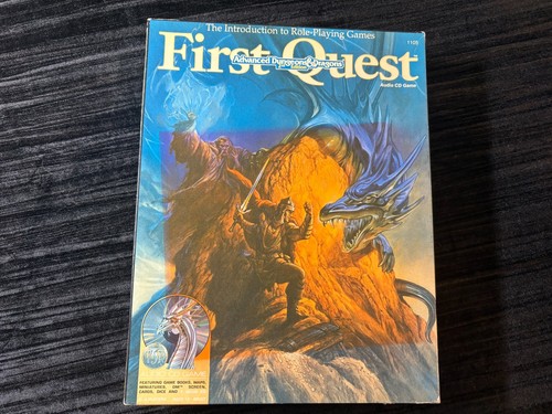 AD&D 2nd Ed Boxed Set First Quest  Missing Minis otherwise complete TSR  1994