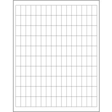 1/2 x 1" White Rectangle Laser Labels-1060 Labels per Sheet-16000 per Case