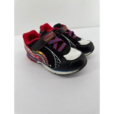 Kids Toddler Lightning McQueen Cars Shoes Size 11 Hook and Loop Red Black