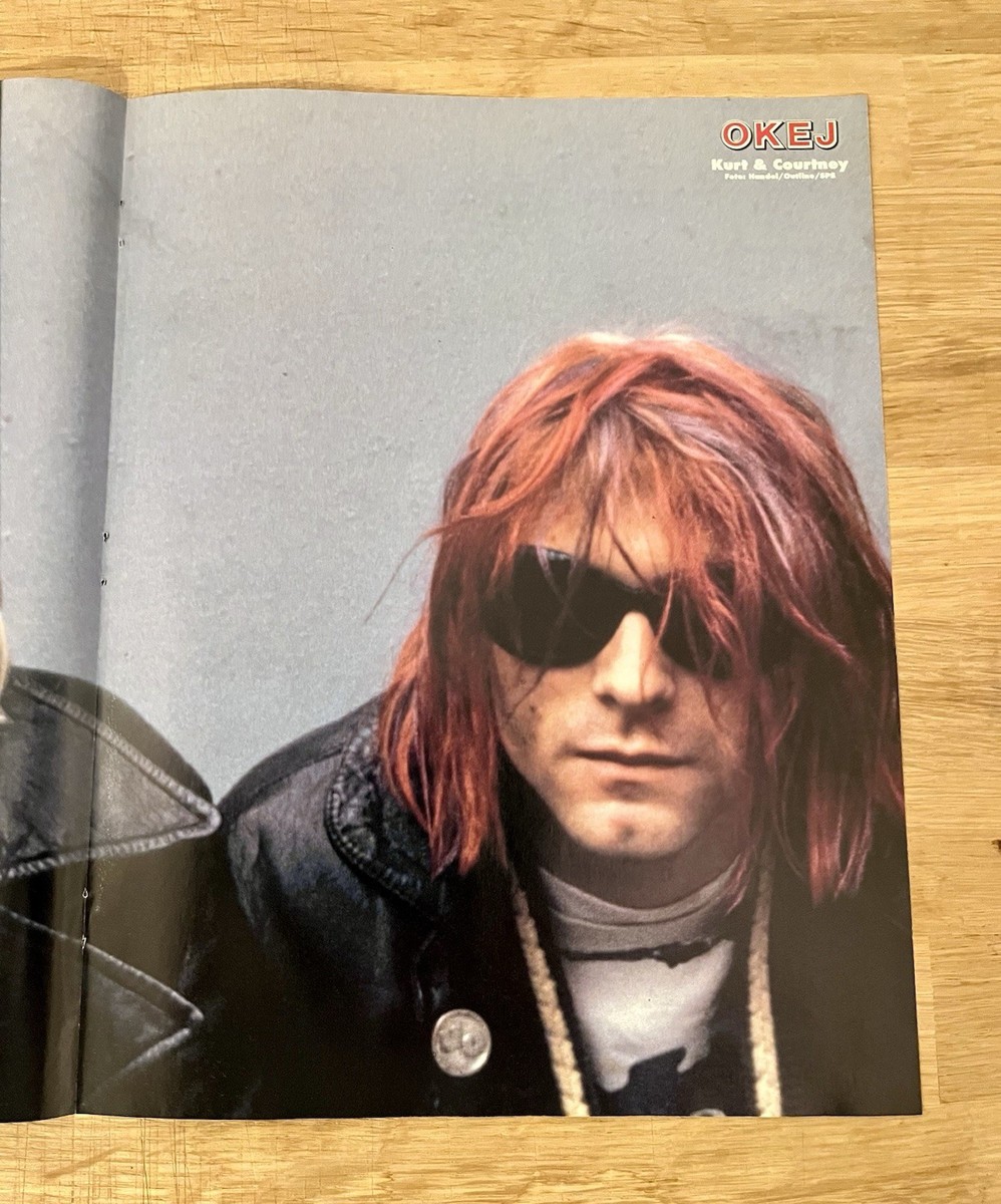 Kurt Cobain Courtney Love 1994 Nirvana Poster Swedish Music