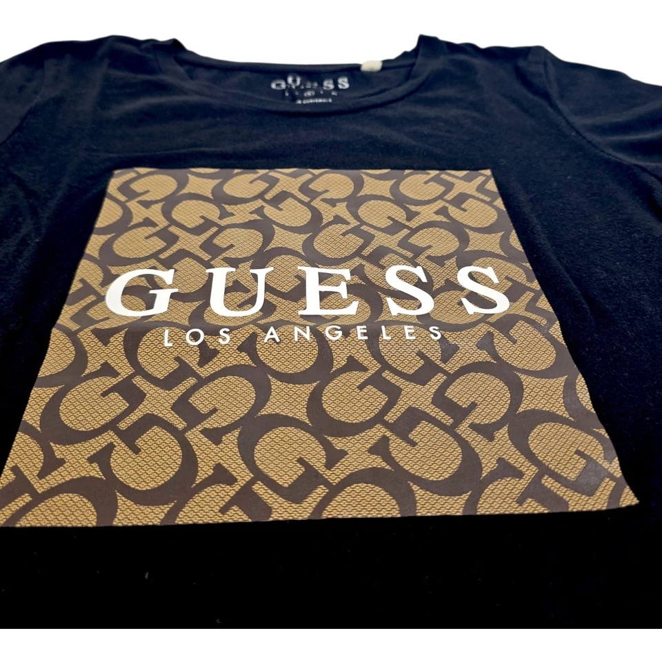 Guess заводской Лос-Анджелес женщин Orley футболка верхний черный размер средний - Изображение 4 из 4