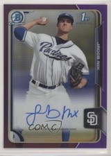 2015 Bowman Draft Chrome Pick Purple Refractor /250 Jacob Nix #BCA-JNI Auto 2f9