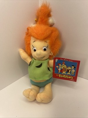 1990 Hanna Barbera The Flintstones Plush Pebbles Doll By NANCO  With Tag
