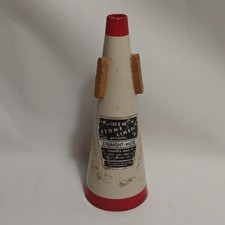 VINTAGE HUMES  BERG NEW STONE LINED STRAIGHT MUTE for TRUMPET USABLE DECOR 7"