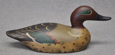 MASON STYLE CHALLENGE GREEN-WINGED TEAL DUCK DECOY DARKFEATHER FREEDMAN HOLLOW 1