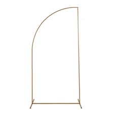 7 ft Gold Half Moon Metal Floral Display Frame Wedding Arch Backdrop Stand Party