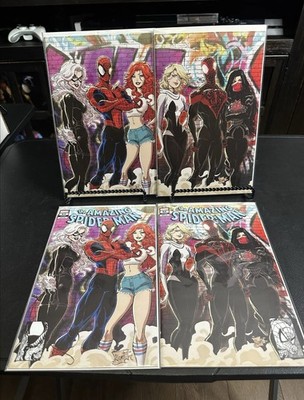 Amazing Spider-Man #63 #64 Trade And Virgin Connecting Set Kaare Andrews