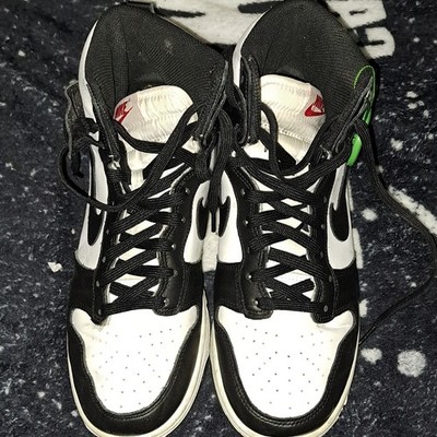 Nike Dunk High DD1869-103 Black White Leather High Top Basketball Sneaker