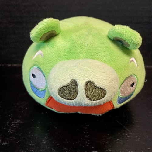 Angry Birds Peluche Baffi Foreman Maiale Verde 6" Commonwealth 2010 - Foto 3 di 5