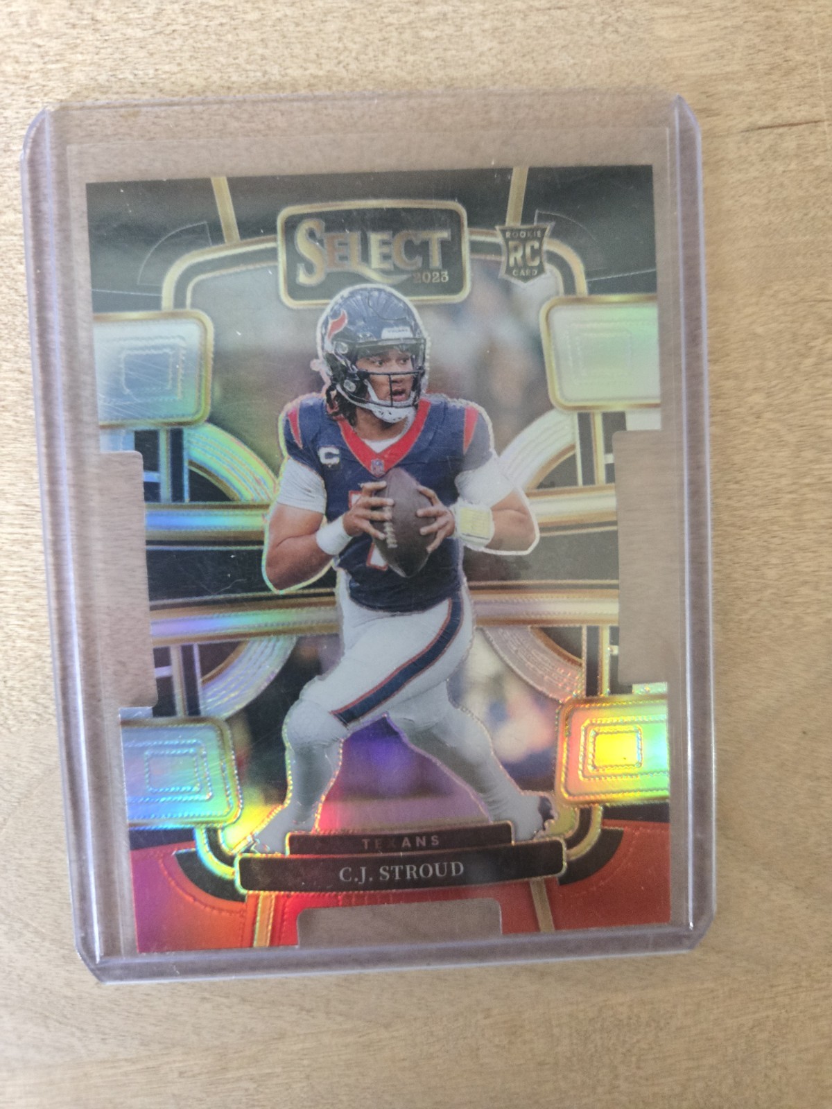 2023 Panini Select - Concourse C.J. Stroud #41 Black & Red Prizm Die-Cut (RC)