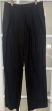 St. John Sport Marie Black Straight Leg Pants Size 8 Black Office Career NEW