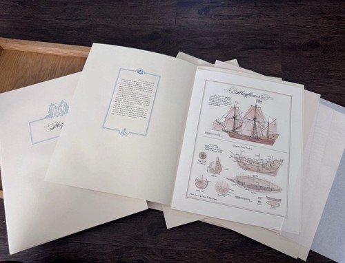 Vintage Sailing Ship Engravings David MacGregor Nautical Print Set 
