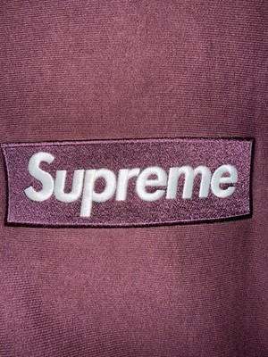 2010 Supreme Box Logo Hooded Sweatshirt Hoodie Maroon Size Medium