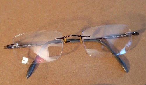 Kai by Blink K1 Brn Copper Rimless Titanium Eyeglass Frame 49-17-135 Minimalist
