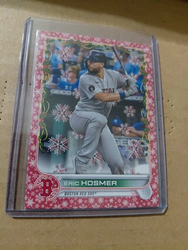 2022 Topps Holiday Mega Box Red Metallic /99 Eric Hosmer #HW18