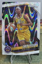 Panini 2025 Prizm WNBA Shey Peddy Los Angeles Sparks Prizm #136 White Seismic