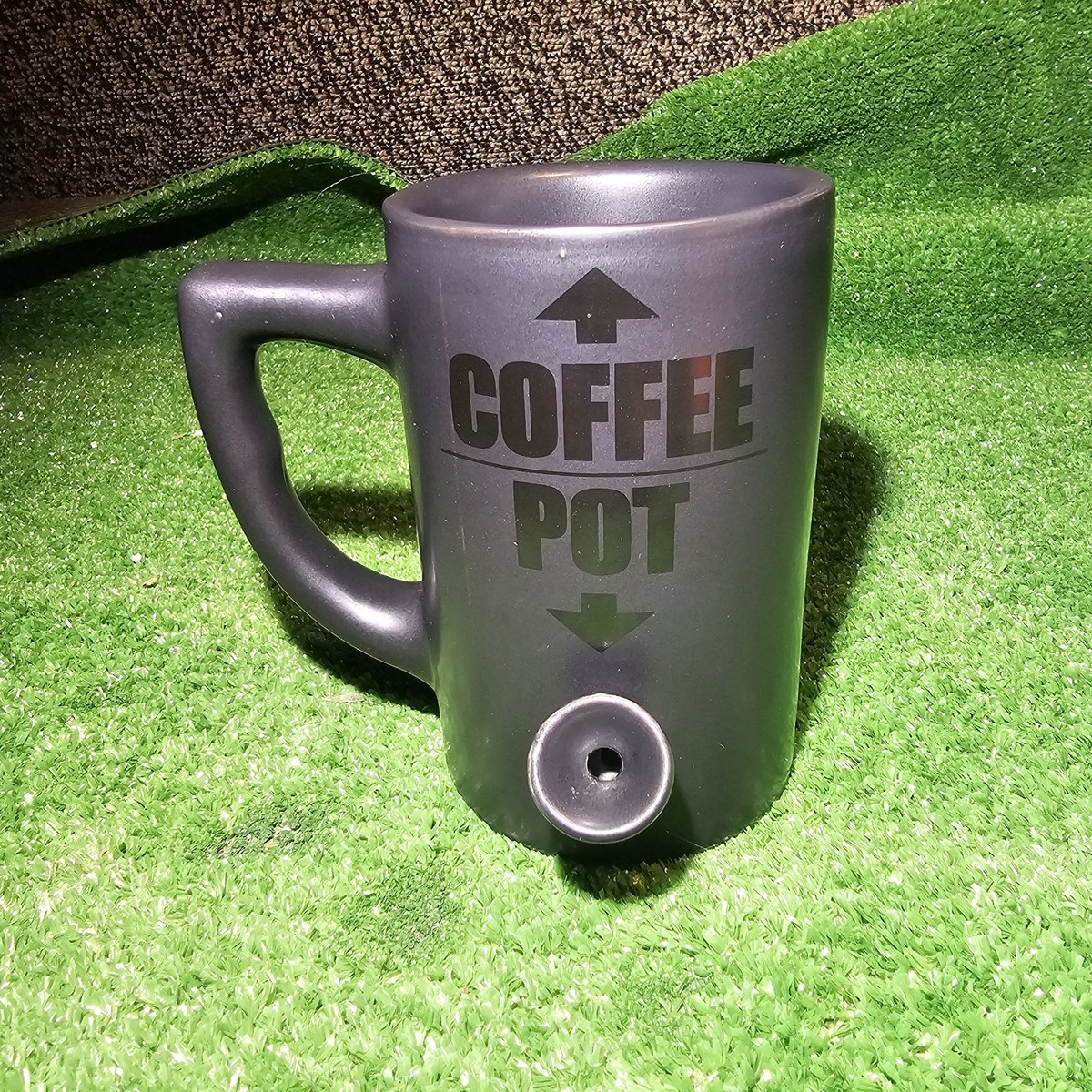 NWOB Streamline Black Ceramic "Coffee Pot" Cup Water Pipe Mug For Adults |  eBay