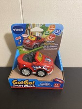 Nip Vtech Go Go Smart wheels Cruisin Convertible Red Flames Toy Car
