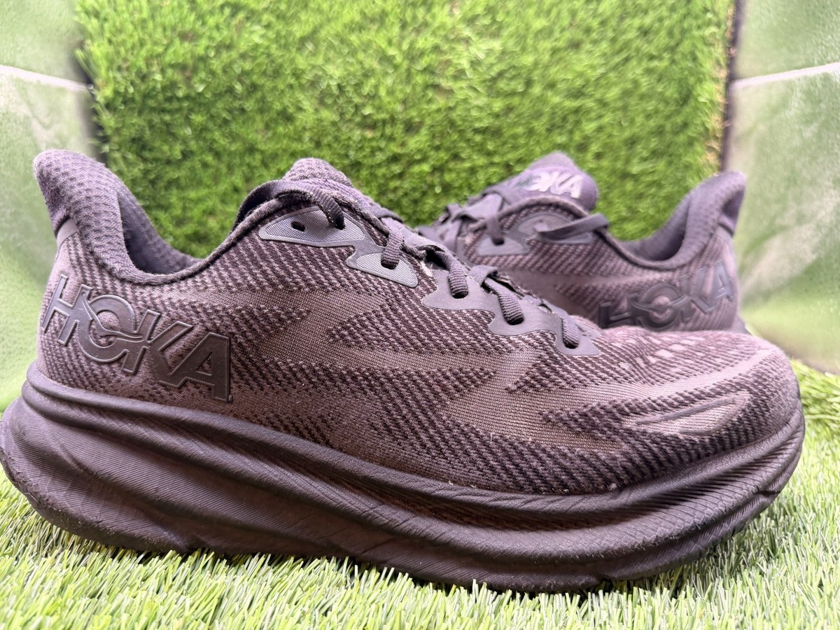 Hoka One One Clifton 9 Shoes Men\'s 12 D Black Road Running Athletic Gym Sneakers Hoka Clifton 9 Men main image 2