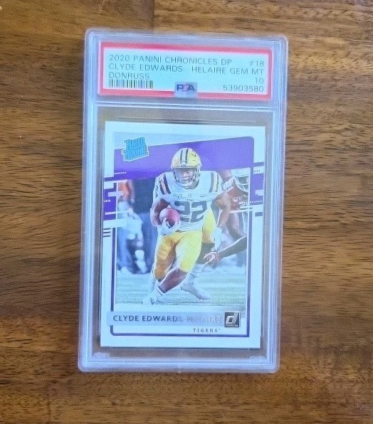 2020 Chronicles DP Donruss Clyde Edwards-Helaire #18 Gem Mint PSA 10