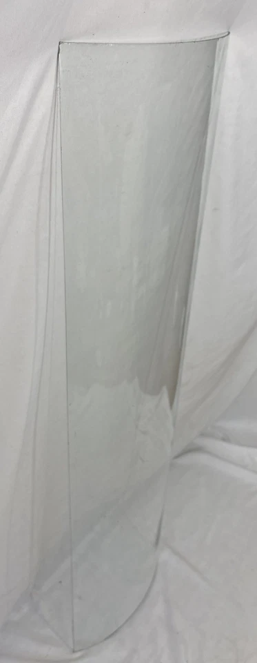 Antique Bent Curved Wavy Glass Replacement Panel For China Cabinet Door 46-1/8"B - Image 3 of 4