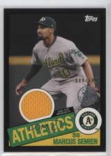 2020 Topps 1985 Baseball Relics Series 2 Black /199 Marcus Semien #85TR-MS tj1
