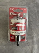 Milwaukee 2 in. Hole Dozer Bi-Metal Hole Saw with 3/8 in. Arbor & Pilot Bit