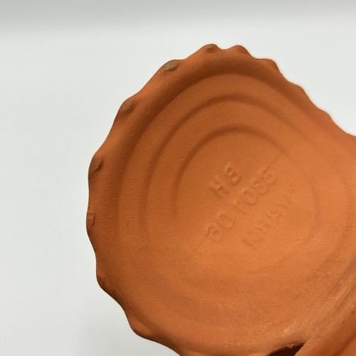 Vintage Terra Cotta Clay Open Tin Can Sculpture Pop Art Japan MCM Pottery - Picture 9 of 10